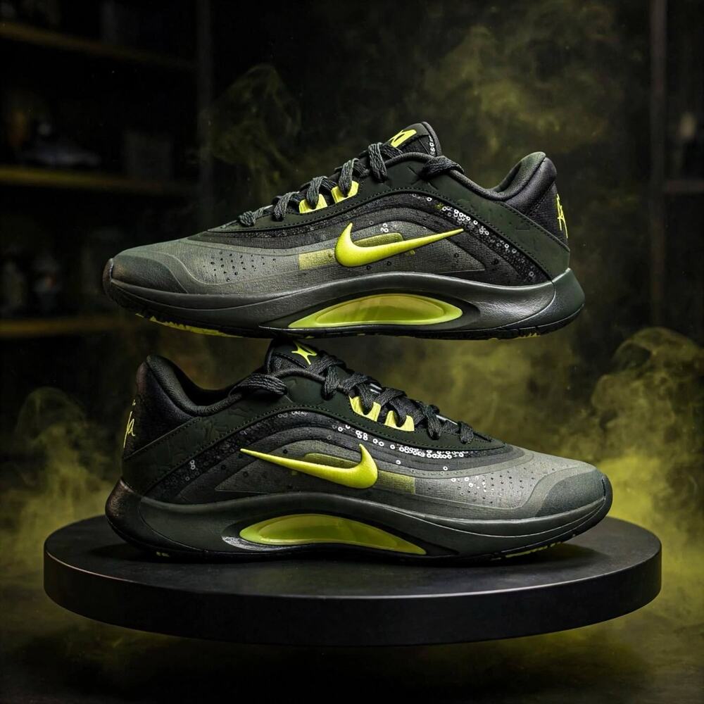 Womens 9.5 / Mens 8 - Nike A'One A'ja Wilson Sequoia Volt Cargo Khaki FZ8605-301